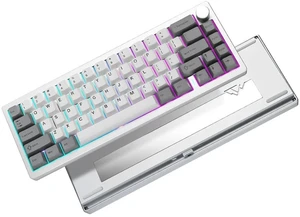 AL68 Wireless Mechanical Keyboard,Full Aluminum CNC,60% Layout with Knob, QMK/VIA Software,Gasket Mo AL68 Wireless Mechanical Keyboard,Full Aluminum CNC,60% Layout with Knob, QMK/VIA Software,Gasket Mo