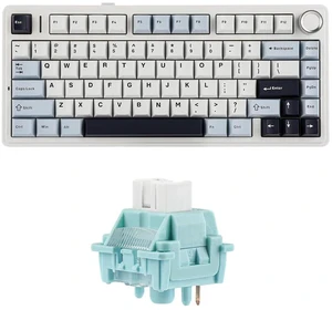 Aula F75 PRO 75% Gaming Keyboard with LEOBOG Ice Vein 100 Pcs 42gf Linear Keyboard Switches Aula F75 PRO 75% Gaming Keyboard with LEOBOG Ice Vein 100 Pcs 42gf Linear Keyboard Switches