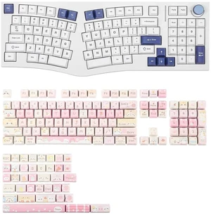 Feker Alice98 Ergonomic 98 Keys Custom Mechanical Keyboard with KiiBoom x Maorbeng Meow Meow Squad K Feker Alice98 Ergonomic 98 Keys Custom Mechanical Keyboard with KiiBoom x Maorbeng Meow Meow Squad K