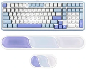 TH99 Tri-Mode Wireless Mechanical Keyboard with 8000mAh Battery+CloudGel Wrist Rest for Keyboard and Mouse TH99 Tri-Mode Wireless Mechanical Keyboard with 8000mAh Battery+CloudGel Wrist Rest for Keyboard and Mouse