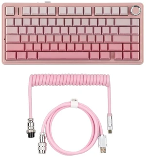 X Aula F75 75% Wireless Gaming Keyboard+Puff Aviator Coiled USB Cable X Aula F75 75% Wireless Gaming Keyboard+Puff Aviator Coiled USB Cable