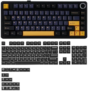 x Aula F75 Gasket Mechanical Keyboard x vvyruus Retromania Keycaps Set - 130 Keys x Aula F75 Gasket Mechanical Keyboard x vvyruus Retromania Keycaps Set - 130 Keys