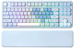 B87 Wireless Mechanical Keyboard,QMK/VIA Programmable,TKL Layout 87 Keys,BT/2.4G/USB-C,Hot Swap Gask B87 Wireless Mechanical Keyboard,QMK/VIA Programmable,TKL Layout 87 Keys,BT/2.4G/USB-C,Hot Swap Gask