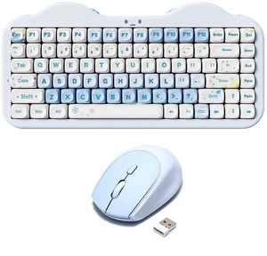C75 Wireless Mechanical Keyboard(Blue, Candy Switch), C2 Wireless Mouse(Blue) C75 Wireless Mechanical Keyboard(Blue, Candy Switch), C2 Wireless Mouse(Blue)
