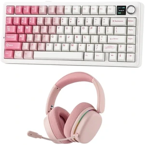 X Aula F75 MAX Wireless Mechanical Keyboard with TFT Screen and Knob+G7 Pro Wireless Gaming Headset X Aula F75 MAX Wireless Mechanical Keyboard with TFT Screen and Knob+G7 Pro Wireless Gaming Headset