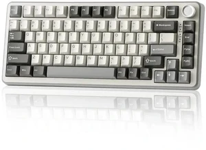 B75 PRO Wireless Mechanical Keyboard,75% Layout with Knob,Hot Swap Gasket Custom Structure,Creamy Pr B75 PRO Wireless Mechanical Keyboard,75% Layout with Knob,Hot Swap Gasket Custom Structure,Creamy Pr