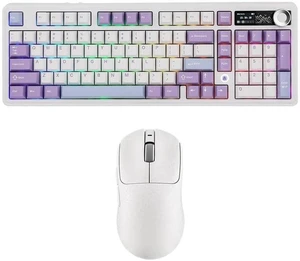 AJAZZ AK980 96% USB-C/BT5.0/2.4GHz Gaming Keyboard with AJ199 Lightweight Gaming Mouse with Carbon F AJAZZ AK980 96% USB-C/BT5.0/2.4GHz Gaming Keyboard with AJ199 Lightweight Gaming Mouse with Carbon F