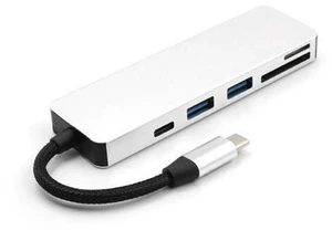 5-in-1 USB C Hub Multi-Port Adapter with 1 USB 3.1 Port and 2 USB 3.0 Ports SD TF Card Reader for Type C Devices 5-in-1 USB C Hub Multi-Port Adapter with 1 USB 3.1 Port and 2 USB 3.0 Ports SD TF Card Reader for Type C Devices