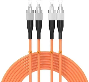 40Meters 130ft FC/UPC-FC/UPC Multi-Mode Fiber Optic Cable FC to FC OM1 Jumper Optical Patch Cord Duplex 62.5/125um Orange FC-FC 40Meters 130ft FC/UPC-FC/UPC Multi-Mode Fiber Optic Cable FC to FC OM1 Jumper Optical Patch Cord Duplex 62.5/125um Orange FC-FC