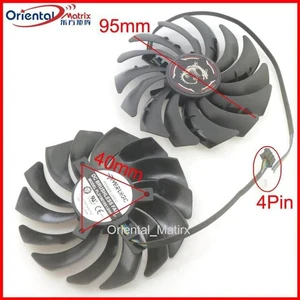 PLD10010S12HH PLD10010B12HH 12V 0.40A 4Pin For MSI RX6600XT RX6700XT GAMING X Video Graphics Card Cooler Cooling Fan PLD10010S12HH PLD10010B12HH 12V 0.40A 4Pin For MSI RX6600XT RX6700XT GAMING X Video Graphics Card Cooler Cooling Fan