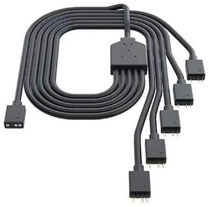 Master 1-to-5 ARGB Splitter Cable / 5V - Support 3-pin Addressable RGB - LED Sync Cable for MasterFan/MasterLiquid ARGB Series Support(ARGB 1-to-5 Splitter) Master 1-to-5 ARGB Splitter Cable / 5V - Support 3-pin Addressable RGB - LED Sync Cable for MasterFan/MasterLiquid ARGB Series Support(ARGB 1-to-5 Splitter)