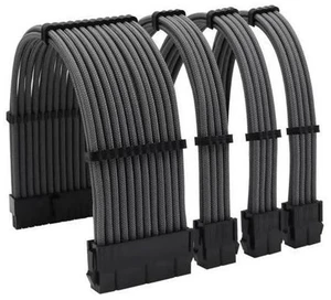 Soft Braided ATX PSU Power Extension Cable 24Pin + CPU 8Pin + GPU 8pin (6+2)Pin PCI-E Kit for Motherboard CPU Cord(Grey) Soft Braided ATX PSU Power Extension Cable 24Pin + CPU 8Pin + GPU 8pin (6+2)Pin PCI-E Kit for Motherboard CPU Cord(Grey)