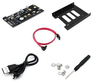 M.2 to USB SATA Adapter SATA-Bus NGFF M.2 KEY B to SATA 2.5 with USB 2.0 and 3.5 HDD Bracket Adapter Raiser for 2230-2280 M2 SSD M.2 to USB SATA Adapter SATA-Bus NGFF M.2 KEY B to SATA 2.5 with USB 2.0 and 3.5 HDD Bracket Adapter Raiser for 2230-2280 M2 SSD