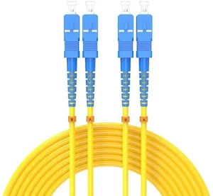 15Meters 50ft SC/UPC-SC/UPC Single-Mode Fiber Optic Cable SC to SC OS2 Jumper Optical Patch Cord Duplex 9/125um Yellow SC-SC 15Meters 50ft SC/UPC-SC/UPC Single-Mode Fiber Optic Cable SC to SC OS2 Jumper Optical Patch Cord Duplex 9/125um Yellow SC-SC