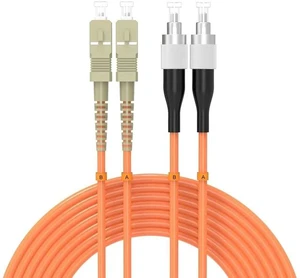 25Meters 82ft SC/UPC-FC/UPC Multi-Mode Fiber Optic Cable SC to FC OM1 Jumper Optical Patch Cord Duplex 62.5/125um Orange 25Meters 82ft SC/UPC-FC/UPC Multi-Mode Fiber Optic Cable SC to FC OM1 Jumper Optical Patch Cord Duplex 62.5/125um Orange