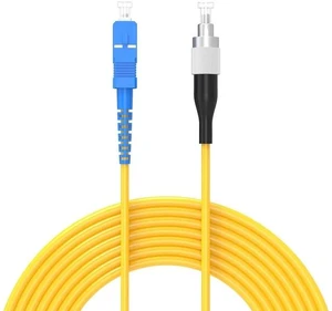 35Meters 115ft SC/UPC-FC/UPC Single-Mode Fiber Optic Cable SC to FC OS2 Jumper Optical Patch Cord Simplex 9/125um Yellow SC-FC 35Meters 115ft SC/UPC-FC/UPC Single-Mode Fiber Optic Cable SC to FC OS2 Jumper Optical Patch Cord Simplex 9/125um Yellow SC-FC