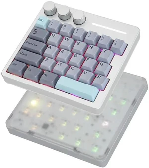 Cybrix 29 Rapid Fast Wired Gaming Keyboard, 8Khz Polling, Aluminum & Acrylic One Handed Keyboard, 3 Cybrix 29 Rapid Fast Wired Gaming Keyboard, 8Khz Polling, Aluminum & Acrylic One Handed Keyboard, 3