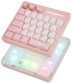 Cybrix 29 Rapid Fast Wired Gaming Keyboard, 8Khz Polling, Aluminum & Acrylic One Handed Keyboard, 3 Cybrix 29 Rapid Fast Wired Gaming Keyboard, 8Khz Polling, Aluminum & Acrylic One Handed Keyboard, 3