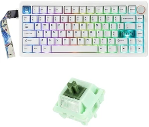 CIDOO QK75 VIA Programmable 75% Compact Keyboard with KiiBoom Matcha Latte V2 Linear Mechanical Swit CIDOO QK75 VIA Programmable 75% Compact Keyboard with KiiBoom Matcha Latte V2 Linear Mechanical Swit