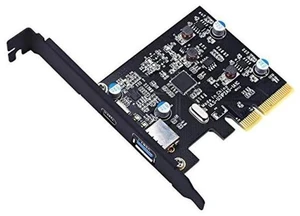 TOTOVIN PCI-E PCI Express to USB 3.1 Gen 2 (10 Gbps) Type A+Type C Expansion Card Asmedia Chipset for Windows 7/8/8.1/10/Linux Kernel (Type A+Type C) TOTOVIN PCI-E PCI Express to USB 3.1 Gen 2 (10 Gbps) Type A+Type C Expansion Card Asmedia Chipset for Windows 7/8/8.1/10/Linux Kernel (Type A+Type C)