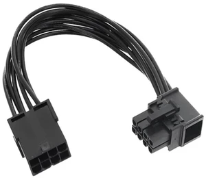 for PCIe 8Pin to 8Pin Power Adapters Cable PCIExpress 8Pin Extension Power Cord Left and Right Bends 15cm for PCIe 8Pin to 8Pin Power Adapters Cable PCIExpress 8Pin Extension Power Cord Left and Right Bends 15cm