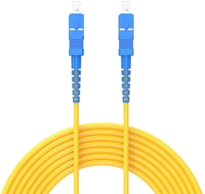 25Meters 82ft SC/UPC-SC/UPC Single-Mode Fiber Optic Cable SC to SC OS2 Jumper Optical Patch Cord Simplex 9/125um Yellow SC-SC 25Meters 82ft SC/UPC-SC/UPC Single-Mode Fiber Optic Cable SC to SC OS2 Jumper Optical Patch Cord Simplex 9/125um Yellow SC-SC