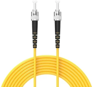 25Meters 82ft ST/UPC-ST/UPC Single-Mode Fiber Optic Cable ST to ST OS2 Jumper Optical Patch Cord Simplex 9/125um Yellow ST-ST 25Meters 82ft ST/UPC-ST/UPC Single-Mode Fiber Optic Cable ST to ST OS2 Jumper Optical Patch Cord Simplex 9/125um Yellow ST-ST