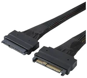 SFF-8639 NVME PCIe Extension Cable, U.2 U2 SFF-8639 NVME PCIe SSD Male to Female Extension Cable 50cm 68pin/Black SFF-8639 NVME PCIe Extension Cable, U.2 U2 SFF-8639 NVME PCIe SSD Male to Female Extension Cable 50cm 68pin/Black