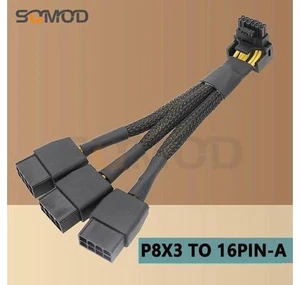 GPU RTX4090 RTX4080 series 16AWG 4x8pin 3x8pin PCI-e to 16Pin (12+4) PCI-e 5.0 12VHPWR Connector 90-Degree Elbow egp new product Color: P8X4 TO 16PIN-B GPU RTX4090 RTX4080 series 16AWG 4x8pin 3x8pin PCI-e to 16Pin (12+4) PCI-e 5.0 12VHPWR Connector 90-Degree Elbow egp new product Color: P8X4 TO 16PIN-B