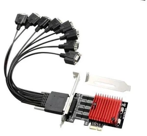FOR PCIE to 8-Port RS232 Expansion Card PCI-E 8-Port DB9 Serial Card 8-Chipset PCI-Express Control Card FOR PCIE to 8-Port RS232 Expansion Card PCI-E 8-Port DB9 Serial Card 8-Chipset PCI-Express Control Card
