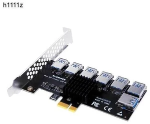 Gold PCI Express Multiplier Riser PCIE 1 to 7 PCI Express X16 USB Miner Adapter Extender PCI-e Riser For PC Graphics Card Mining Gold PCI Express Multiplier Riser PCIE 1 to 7 PCI Express X16 USB Miner Adapter Extender PCI-e Riser For PC Graphics Card Mining