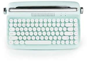 ACTTO B303 Wireless Typewriter Keyboard, Bluetooth Connection, Cute Retro Aesthetic Design with Inte ACTTO B303 Wireless Typewriter Keyboard, Bluetooth Connection, Cute Retro Aesthetic Design with Inte