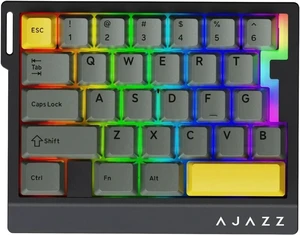AK029 Magnetic Switch One Handed Gaming Keyboard, Hall Effect Rapid Trigger Mechanical Keypad with SOCD & DKS, 8KHz Polling Rate, 29 Keys Mini Ergonomic Gaming Keyboard for FPS Gamers, PC Black Yellow AK029 Magnetic Switch One Handed Gaming Keyboard, Hall Effect Rapid Trigger Mechanical Keypad with SOCD & DKS, 8KHz Polling Rate, 29 Keys Mini Ergonomic Gaming Keyboard for FPS Gamers, PC Black Yellow