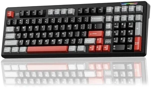 LINGBAO K98 Wireless Mechanical Gaming Keyboard, Tri-Mode BT5.0/2.4GHz/USB-C, Gasket Custom Hot-Swap LINGBAO K98 Wireless Mechanical Gaming Keyboard, Tri-Mode BT5.0/2.4GHz/USB-C, Gasket Custom Hot-Swap