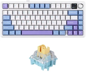 X Aula F75 MAX Wireless Mechanical Keyboard Reaper Switch+35 Pieces Sea Salt Silent Mechanical Keyboard Switches Set X Aula F75 MAX Wireless Mechanical Keyboard Reaper Switch+35 Pieces Sea Salt Silent Mechanical Keyboard Switches Set