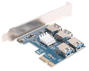 PCI card multiplier PCIE 1 to 4 USB GPU X1 X16 PCI-E adapter card video card for miners mining PCI card multiplier PCIE 1 to 4 USB GPU X1 X16 PCI-E adapter card video card for miners mining