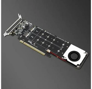 Double-Sided 4-Disk NVME Raid PCI-E X16 Split Card PCI-E X16 To M.2 M-Key NVME X4SSD RAID Expansion Card Adapter Double-Sided 4-Disk NVME Raid PCI-E X16 Split Card PCI-E X16 To M.2 M-Key NVME X4SSD RAID Expansion Card Adapter