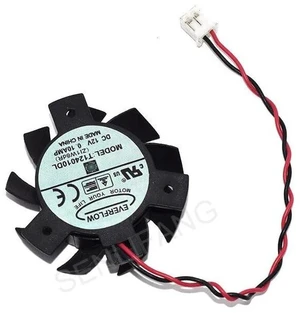 New Graphics Card Cooling T124010DL DC12V 0.1A Two Lines Cooler New Graphics Card Cooling T124010DL DC12V 0.1A Two Lines Cooler
