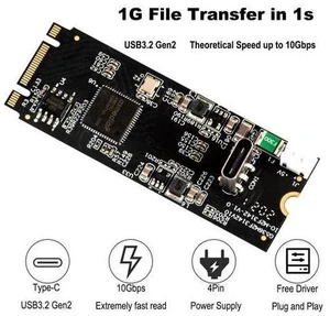 ASM3142 M.2 B+M Key to USB 3.2 Gen2 Type-C Host Controller Card - 10Gbps PCIe Expansion Riser for Desktop & Industrial PC Card+Cable+Bracket ASM3142 M.2 B+M Key to USB 3.2 Gen2 Type-C Host Controller Card - 10Gbps PCIe Expansion Riser for Desktop & Industrial PC Card+Cable+Bracket