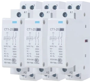 CT1 CT1-25 2P 16A 25A 20A 230v 50or60HZ Din Rail Household AC Contacto 1Pcs(2P 1NO1NC-25A) CT1 CT1-25 2P 16A 25A 20A 230v 50or60HZ Din Rail Household AC Contacto 1Pcs(2P 1NO1NC-25A)