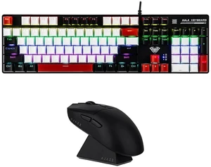 Aula S500 Gaming Keyboard with AJAZZ AJ139 V2 MC Gaming Mouse with Charging Base Aula S500 Gaming Keyboard with AJAZZ AJ139 V2 MC Gaming Mouse with Charging Base
