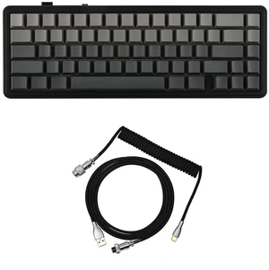 x Aula F65 65% Wireless Mechanical Keyboard+Black Mix 1.8m Coiled Keyboard Cable with Detachable Metal Aviator x Aula F65 65% Wireless Mechanical Keyboard+Black Mix 1.8m Coiled Keyboard Cable with Detachable Metal Aviator