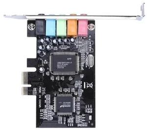 PCI Express Sound Card 5.1CH 5.1 Channel CMI8738 Chipset Audio Interface PCI-E Stereo Digital Card Desktop Soundcard PCI Express Sound Card 5.1CH 5.1 Channel CMI8738 Chipset Audio Interface PCI-E Stereo Digital Card Desktop Soundcard