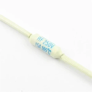 Electronic Rice Cooker Thermal Fuse Links RF TF Cutoff 250V 10A 15A 20A Axial Lead 5Pcs(185C 15A) Electronic Rice Cooker Thermal Fuse Links RF TF Cutoff 250V 10A 15A 20A Axial Lead 5Pcs(185C 15A)