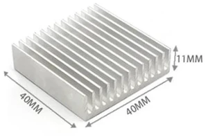 40x40x11mm Aluminum Heat Sink Radiator With Thermal Pad For Light DIY 40x40x11mm Aluminum Heat Sink Radiator With Thermal Pad For Light DIY