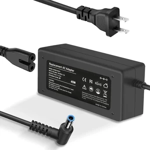 Charger Compatible with HP Laptop Computer 45W Smart Blue Tip Power Adapter Charger Compatible with HP Laptop Computer 45W Smart Blue Tip Power Adapter