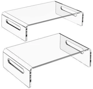 Zimilar 2 Pack Monitor Stand Riser, Acrylic Monitor Stand for Computer, Laptop, Printer, Notebook, Premium Clear Laptop Stand Acrylic Monitor Riser for Home Office, Monitor Stands for 2 Monitors Zimilar 2 Pack Monitor Stand Riser, Acrylic Monitor Stand for Computer, Laptop, Printer, Notebook, Premium Clear Laptop Stand Acrylic Monitor Riser for Home Office, Monitor Stands for 2 Monitors