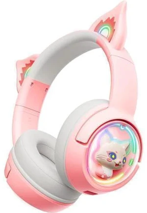 PHNIXGAM Cute Cat Bluetooth Headphones, Wireless & Wired Mode Headset with Mic, RGB LED Light, for Girls Women School Gaming, Compatible with Mobile Phones Tablet PHNIXGAM Cute Cat Bluetooth Headphones, Wireless & Wired Mode Headset with Mic, RGB LED Light, for Girls Women School Gaming, Compatible with Mobile Phones Tablet