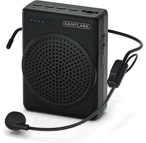 SAINTLARK S22 Voice Amplifier for Teachers,with Wired Portable Microphone and Speaker and Belt Supports MP3 Format Audio for Training,presentations, Guided Tours, Personal Voice Amplifier SAINTLARK S22 Voice Amplifier for Teachers,with Wired Portable Microphone and Speaker and Belt Supports MP3 Format Audio for Training,presentations, Guided Tours, Personal Voice Amplifier