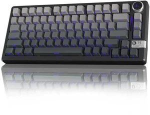 SOLAKAKA KI75 Wireless Mechanical Gaming Keyboard, 75% Percent Aluminum Hot Swappable Switches, Side SOLAKAKA KI75 Wireless Mechanical Gaming Keyboard, 75% Percent Aluminum Hot Swappable Switches, Side